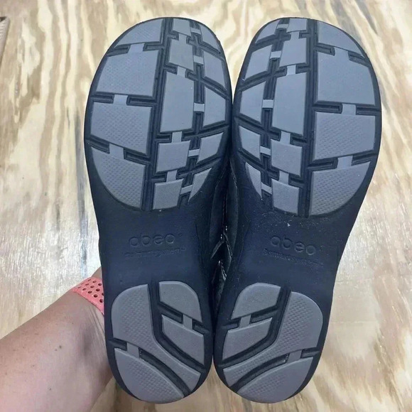 Abeo Women's Smart System Mary Jane Shoe Size 8.5 Gray Leather Loafers 3590 - Picture 9 of 10